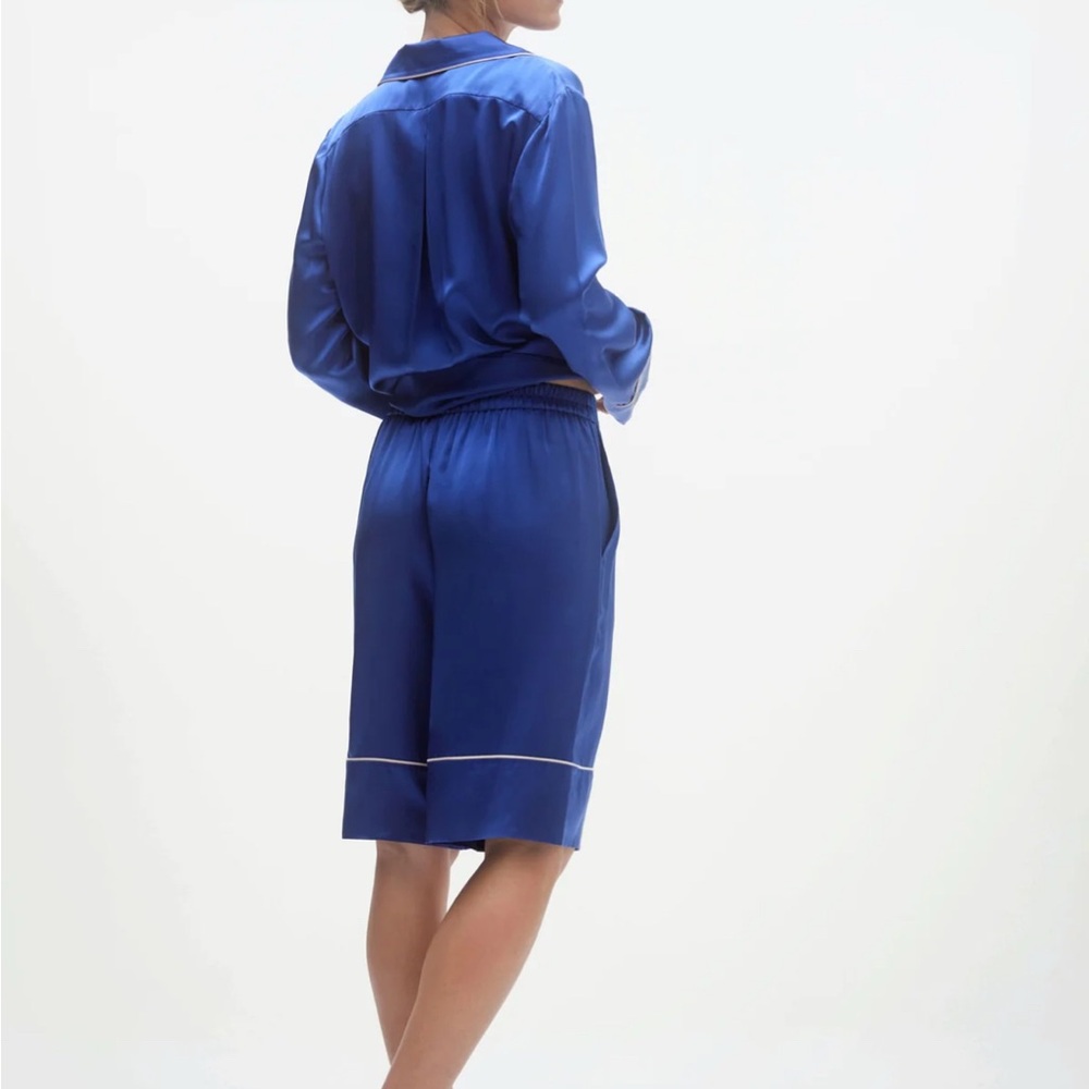 NWT Naked Cashmere Claudette silk shorts S cabana beach vacation brunch pajamas